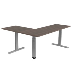 Escritorio L Automático 180x 150 Sit & Stand 529 Nogal