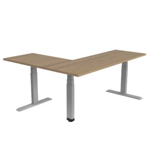 Escritorio L Automático 180x 150 Sit & Stand 529 Eucalipto