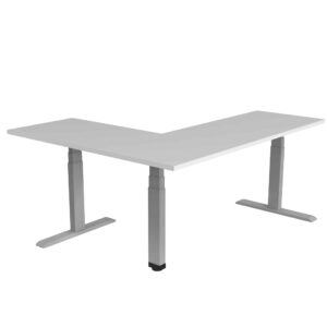 Escritorio L Automático 180x 150 Sit & Stand 529 Blanco