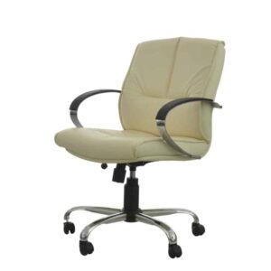 Silla Semi-Ejecutiva Kahlo Piel Beige
