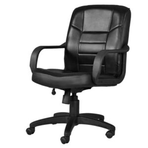 Silla Semi-Ejecutiva con Brazos Alfaro - Negro