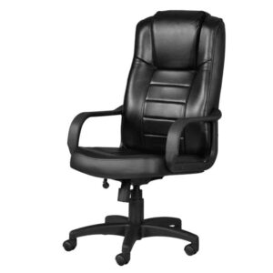 Silla de Oficina Ejecutiva con Brazos Alfaro Negro