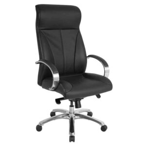 Silla Ejecutiva de Vinipiel Modelo 8000 Color Negro