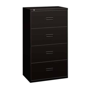 Archivero Horizontal 434Lserie 400 4 Gavetas Negro