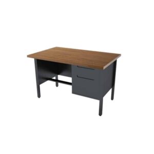 Escritorio 1 Pedestal Derecho 1.20 Nova Metálico Negro