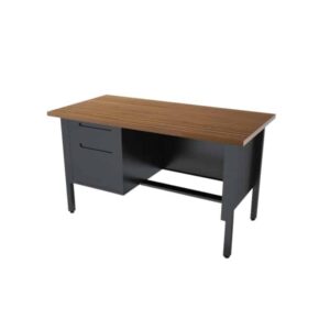 Escritorio con 1 Pedestal Izquierdo 1.52 Nova Metálico Negro