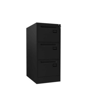 Archivero Vertical Nova 3 Gavetas Negro