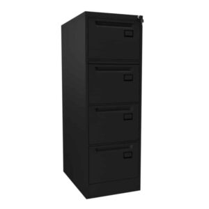 Archivero Vertical Nova 4 Gavetas Negro