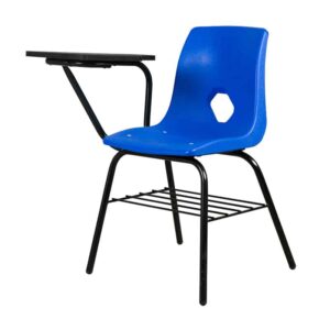 Silla Escolar Concha de Paleta para Adulto Azul