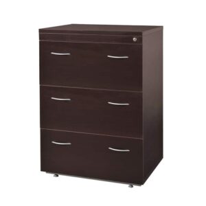Archivero Horizontal Elite 3 Gavetas Wenge