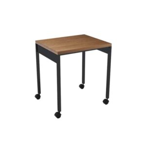 Mesa para Máquina con Rodajas Nova Metálico Negro