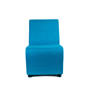 Sillón Modular STELLA 1 plaza Tapizado en Tela Turquesa