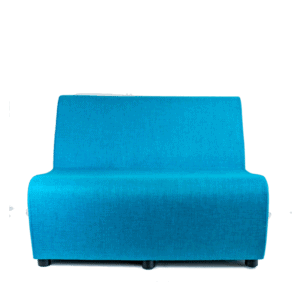 Sillón Modular STELLA 2 Plazas Tapizado en Tela Turquesa