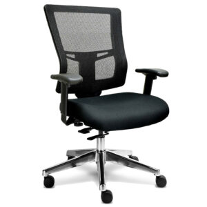 Silla Semi Ejecutiva Quadra Mesh y Tela Negra