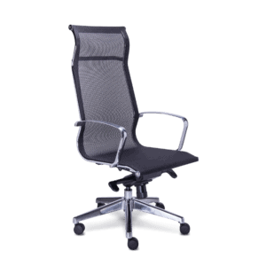 Silla de Oficina Ejecutiva Retro Asiento y Respaldo en Mesh Negro