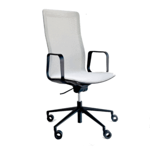 Silla de Oficina Ejecutiva RAIL Asiento y Respaldo en Mesh Gris
