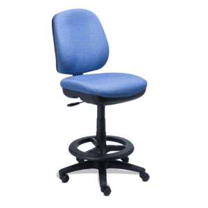 Silla Cajero RS-460/45 Tapizado en Tela Verde s/b con Aro de Nylon