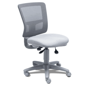 Silla Operativa Quadra Asiento y Respaldo en Mesh Gris s/b, Estructura Gris