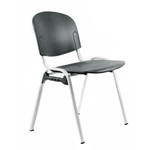 Silla de Visita Italiana en Polipropileno, Estructura Negra, s/b