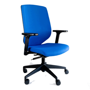 Silla Semi Ejecutivo RE-2021 Asiento y Respaldo en Tela Azul