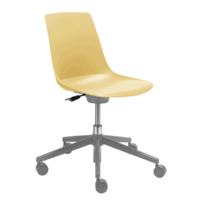 Silla Giratoria RE-721 en Polipropileno Gris