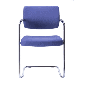 Silla de Visita Cool Respaldo en Polipropileno y Asiento en Tela, Estructura Cromada