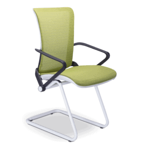 Silla de Visita Staff Asiento y Respaldo en Mesh Verde