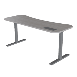 Mesa de oficina moderna y funcional para espacios de trabajo.