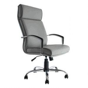 Silla Ejecutiva BM-40 Asiento y Respaldo en Vinipiel Gris