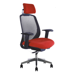Silla Ejecutiva BM-7500 NE Respaldo en nylon Negro y Asiento en Tela