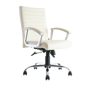 Silla Semi Ejecutiva BM-1651 Asiento y Respaldo en Vinipiel, Estructura Cromada