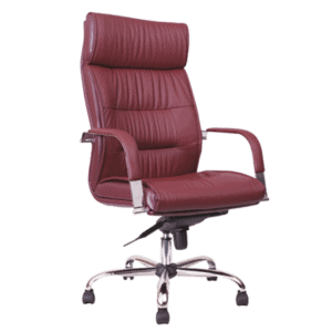 Silla Ejecutiva BM-4500 Asiento y Respaldo en Vinipiel rojo