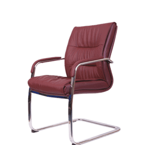 Silla de Visita BM-4505 Asiento y Respaldo en Vinipiel rojo
