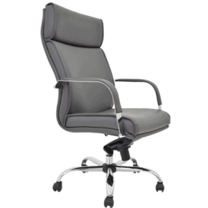 Silla Ejecutiva BM-4000 Asiento y Respaldo en Vinipiel Gris