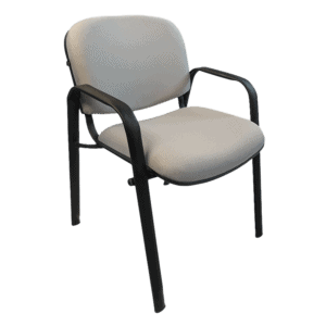Silla de Visita Allegro con Brazos en Tela Mini Color Grafito