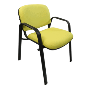 Silla de Visita Allegro con Brazos en Tela Mini Color Verde Manzana