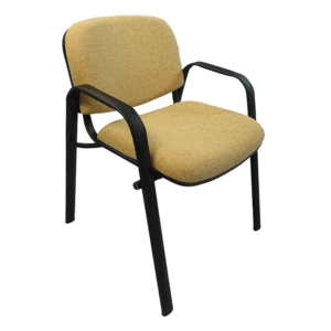 Silla de Visita Allegro con Brazos en Tela Addison Color Mango
