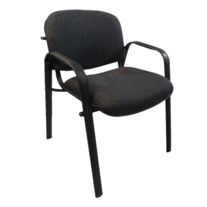 Silla de Visita Allegro con Brazos en Tela Stanley Color Azul Marino