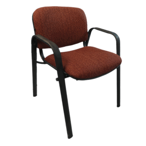 Silla de Visita Allegro con Brazos en Tela Stanley Color Ciruela