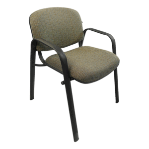 Silla de Visita Allegro con Brazos en Tela Stanley Color Verde