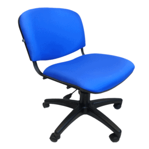 Silla Operativa Allegro sin Brazos en Tela Mini Color Azul Eléctrico