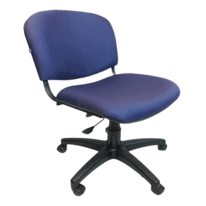 Silla Operativa Allegro sin Brazos en Tela Mini Color Azul Marino