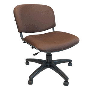 Silla Operativa Allegro sin Brazos en Tela Mini Color Café