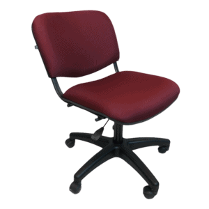 Silla Operativa Allegro sin Brazos en Tela Mini Color Ciruela