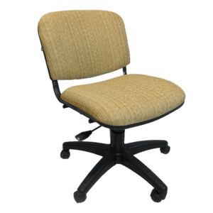 Silla Operativa Allegro sin Brazos en Tela Stanley Color Oro