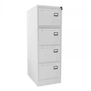 Archivero Vertical Nova de 4 Gavetas Platino