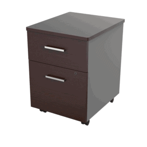 Archivero metálico Móvil 310 con 1 cajón papelero y 1 gaveta Wengue