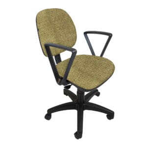 Silla Operativa Regia con Brazos, en Tela Addison Mango