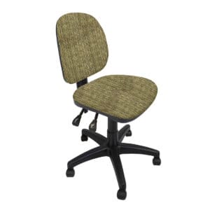 Silla Operativa 1002 Regia sin Brazos,con respaldo ajustable, en Tela Stanley Oro