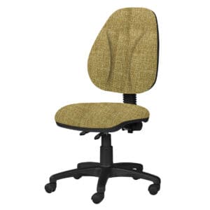 Silla Operativa Tiempo 3503 sin Brazos y riñonera, en Tela Addison Mango